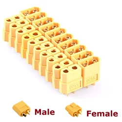 10pcs XT60 XT60H XT30U XT-60 Male Female XT30 XT90 T-Plug EC3 EC5 EC8Bullet Connectors Plugs For RC Lipo Battery