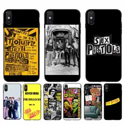 YNDFCNB Punk rock Sex Pistols Phone Case Cover for iphone 11 12 mini Pro Max X XS MAX 6 6s 7 8 plus 5 5S 5SE XR SE2020