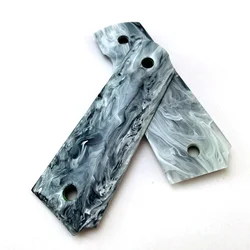 1 Pair Marbling Acrylic Material 1911 Grips Handle Patches CNC Custom Tactics DIY Making Shank Scale Accessories Marble Texture