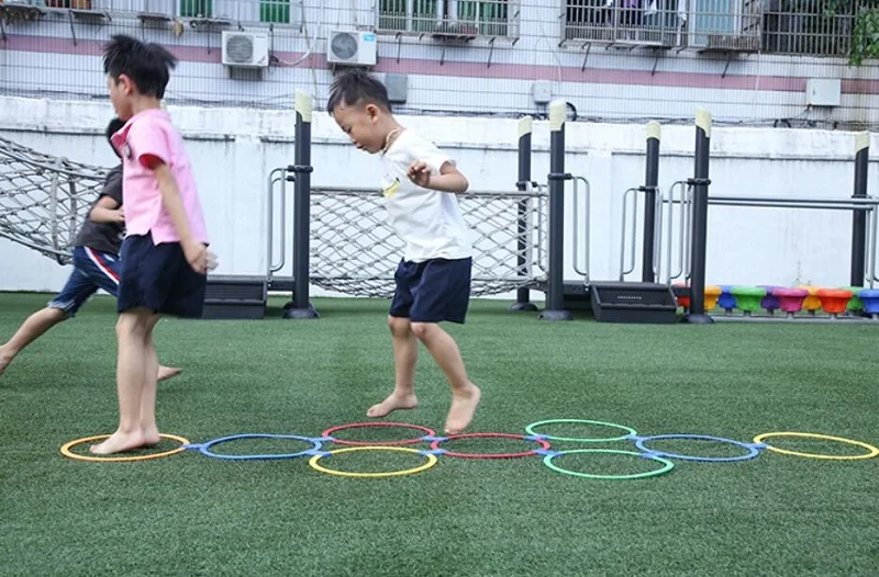 어린이 감각 플라스틱 점프 원 격자 게임 스포츠 점프 야외 부모-자식 게임 점프 장난감