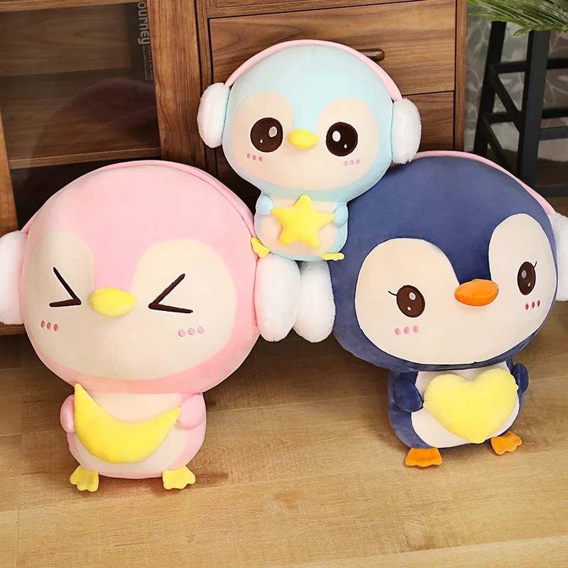 Hot Huggable Nice Super Soft Penguin Plush Toy Cute Cartoon Animal  Stuffed Doll Girls Lovers Valentine's Gifts Sofa Pillows