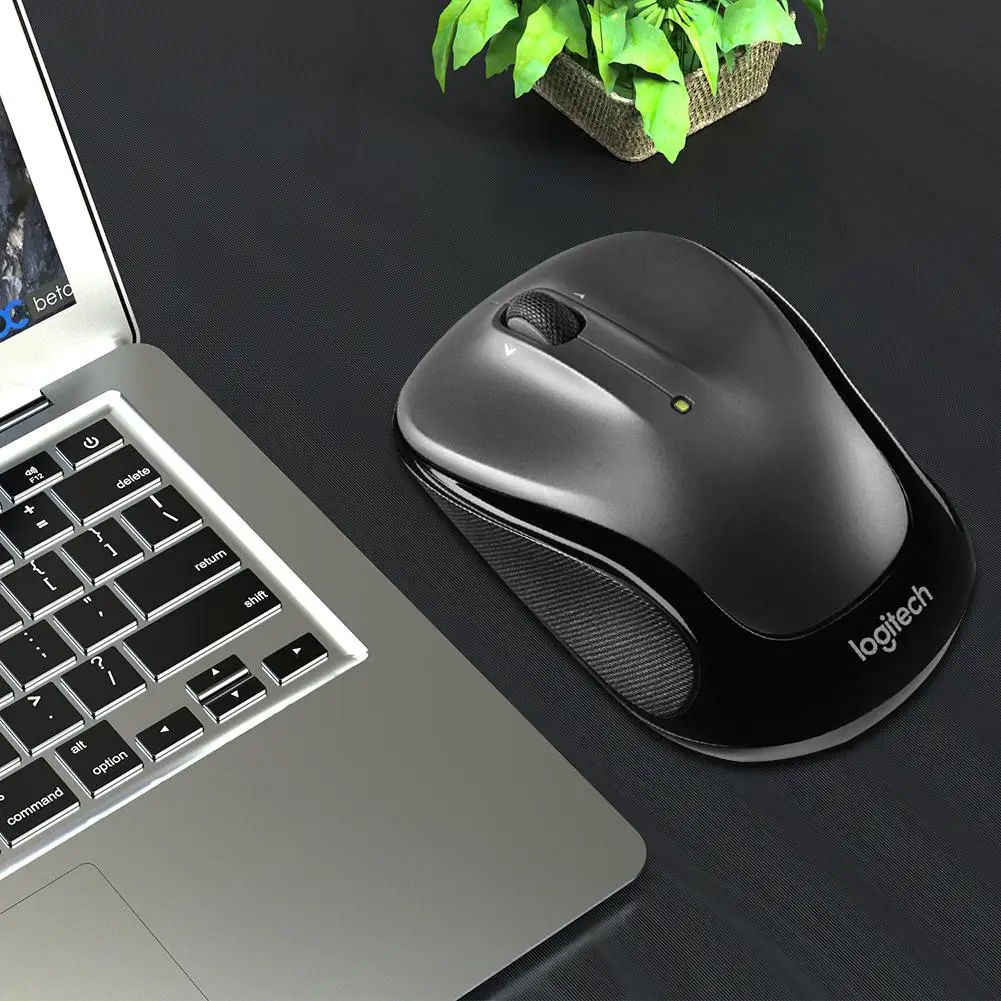 Logitech M325s M235 3 Buttons USB Wireless Mouse 1000 DPI 2.4G Unifying Receiver Mice Contour Shape And Texture Rubber Grip