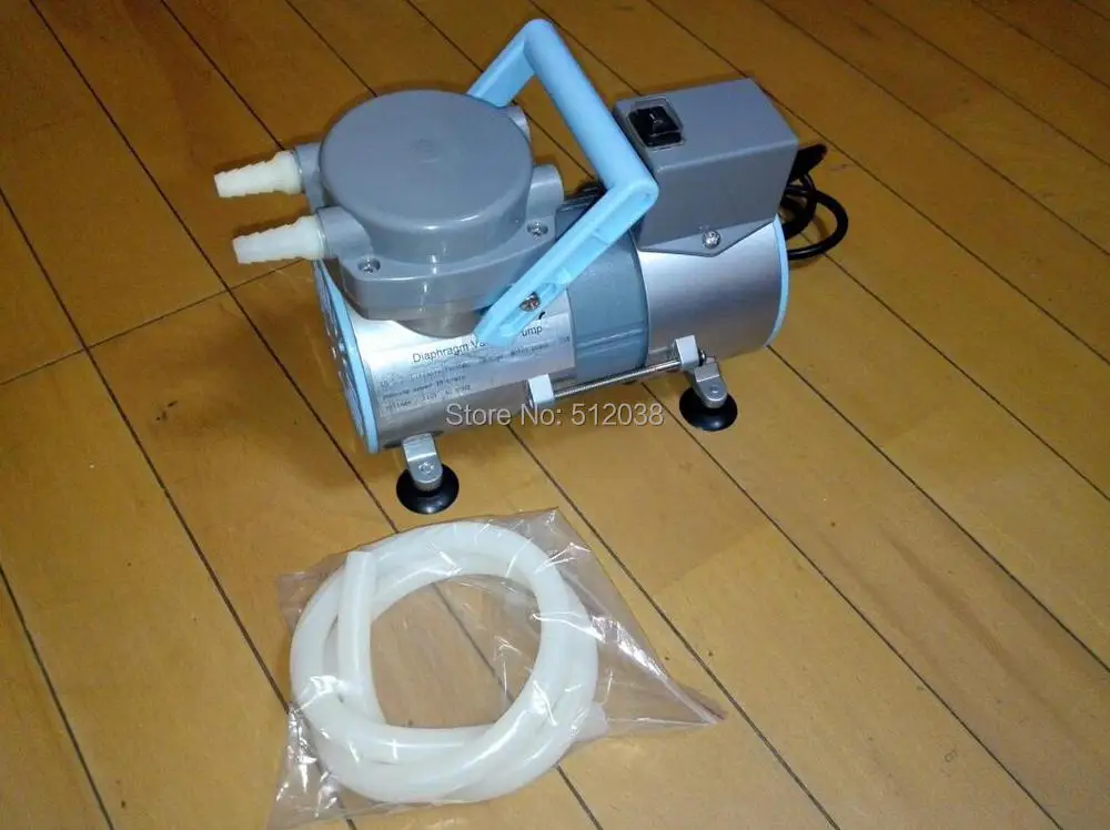 Bomba de vacío de diafragma de laboratorio, 0,20 libre de aceite, 15 L/min (110V/220V)