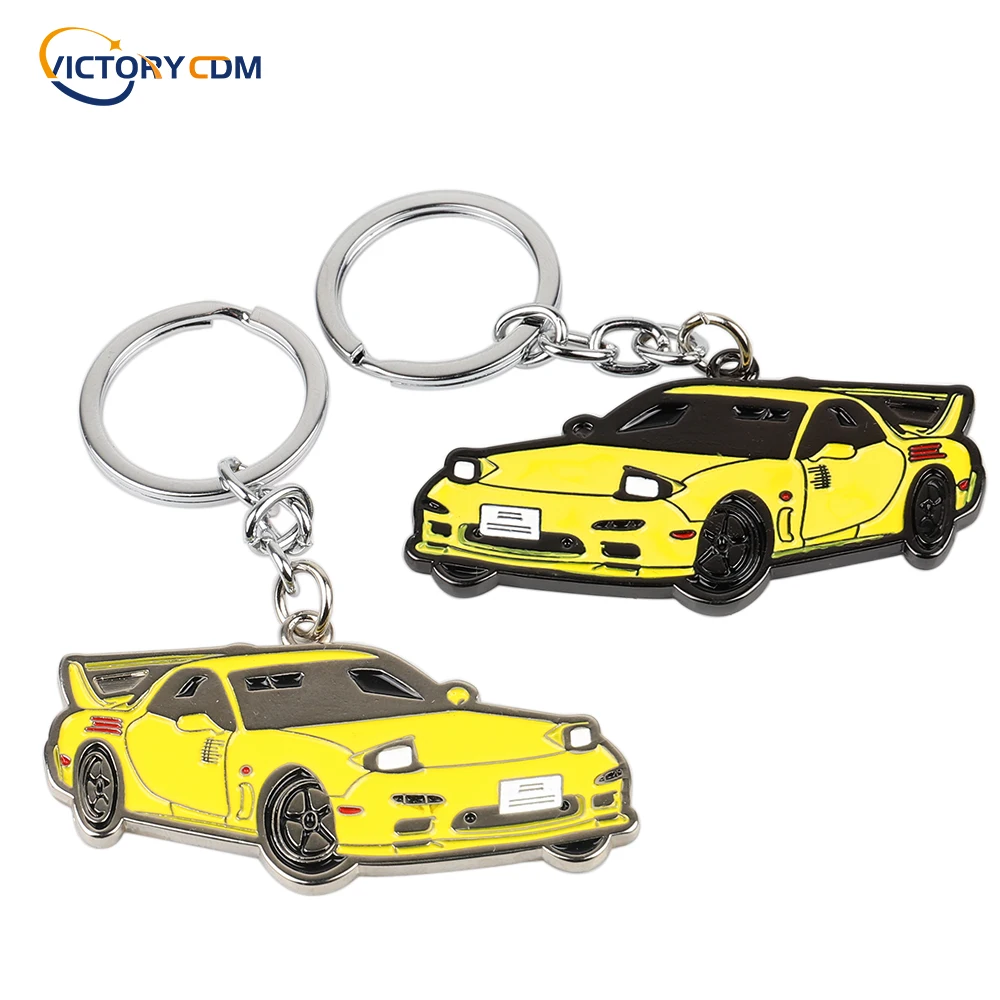 

3D Metal Car Model keychain JDM Car Styling Keyring Exquisite Gift For Nissan GTR Double sided