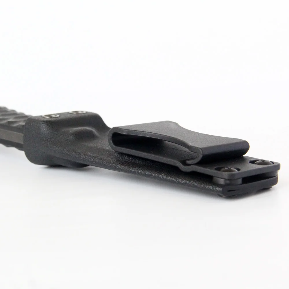 QingGear Black Kydex Holster Sheath Belt Clip Loop with Screws (Pack of 2) Tool Parts DIY Accessory