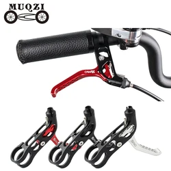 MUQZI Ultralight Bike V Brake Lever 22.2mm CNC Aluminum Alloy Adjustable Brakes Handle MTB Folding Small Wheel Bike Brake Lever