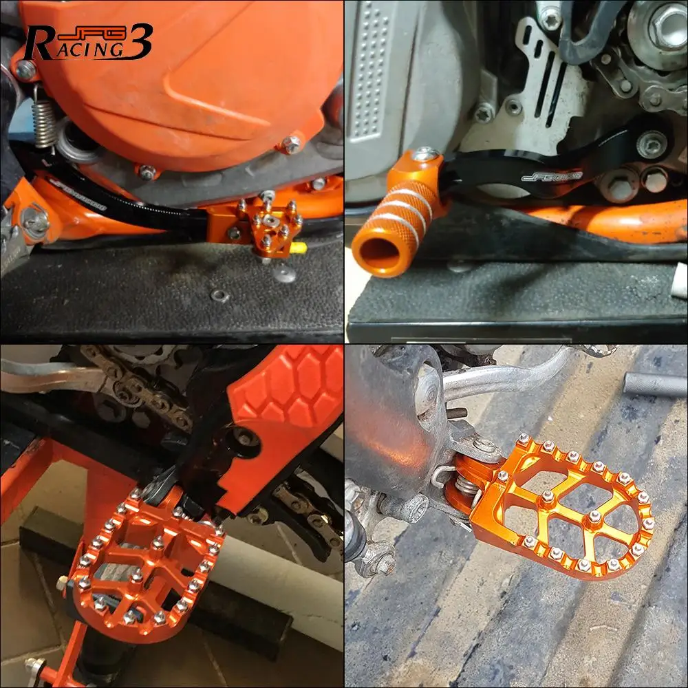 CNC Foot Pegs Rests Footpegs Footrests Brake Shifter Shift Pedal Lever For KTM EXC EXC-F XC XC-F XC-W SX SX-F 150 250 350 450
