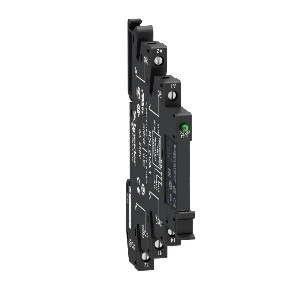 Original export RSL sheet type interface relay one open one close plug-in relay 6A 24VAC/DC 6kV with LED light