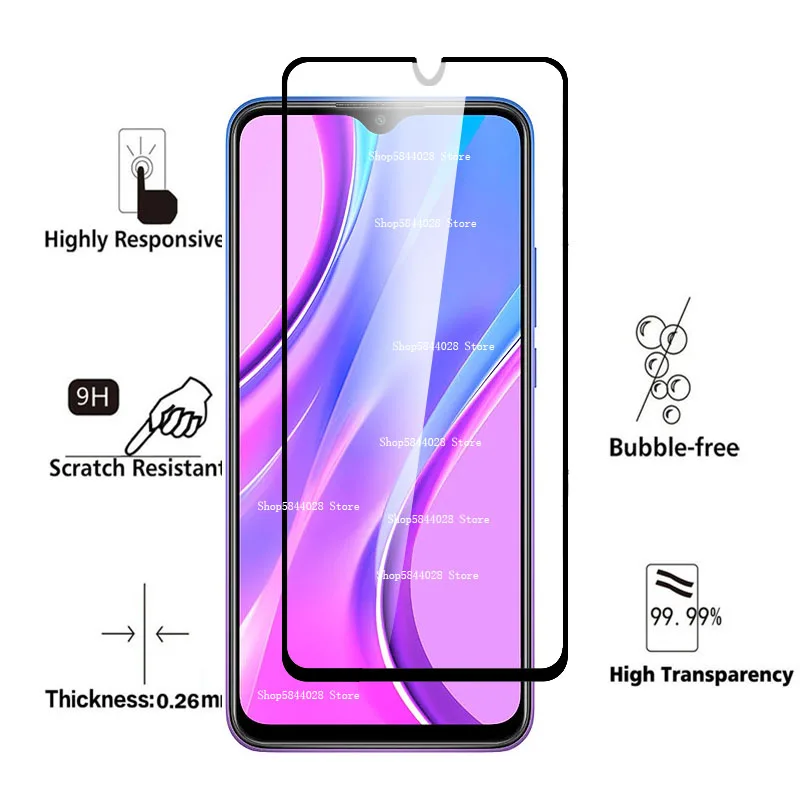 4 in 1 protective glass redmi 9 camera lens protector For xiaomi redmi 9 redmi9 xiomi xaomi redmy 9 tempered glass film 6.53