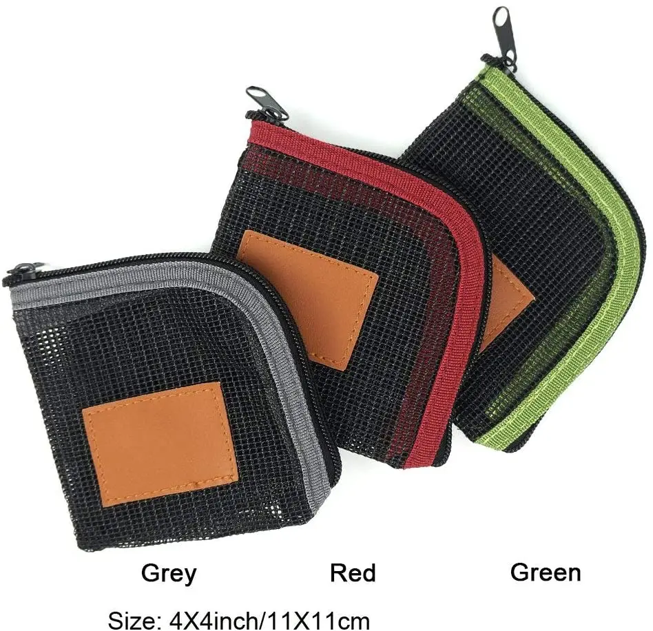 F Aventik Fly Fishing Tapered Leader Wallet Combo 5 Slots Tippet Case Net-Like Leader Tippet Storage Leader Pocket