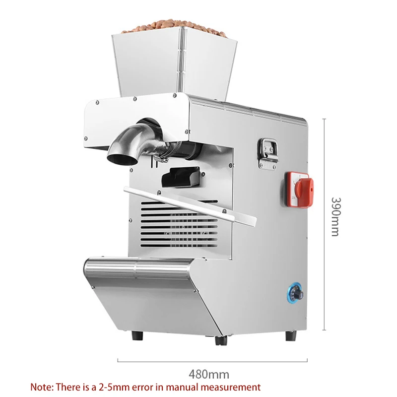 Commercial Oil Press Household Small Oil Press Stainless Steel Regular Hot And Cold Oil Fryer Peanut Sesame Oil Press Automatic