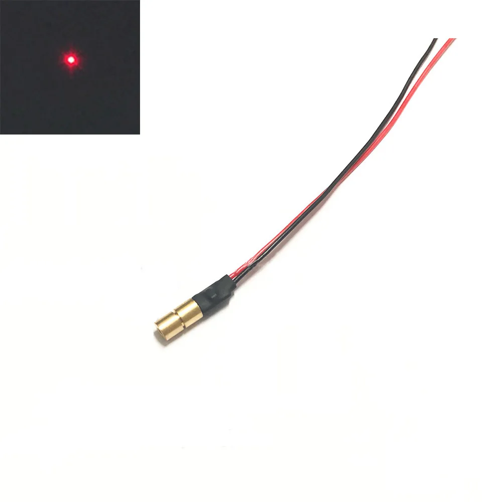 3Pcs Verstelbare Mini 5Mw 650nm 4 × 13.6Mm Dc 3.0-5.0V Messing Dot Rood Licht ld Module Laser Module