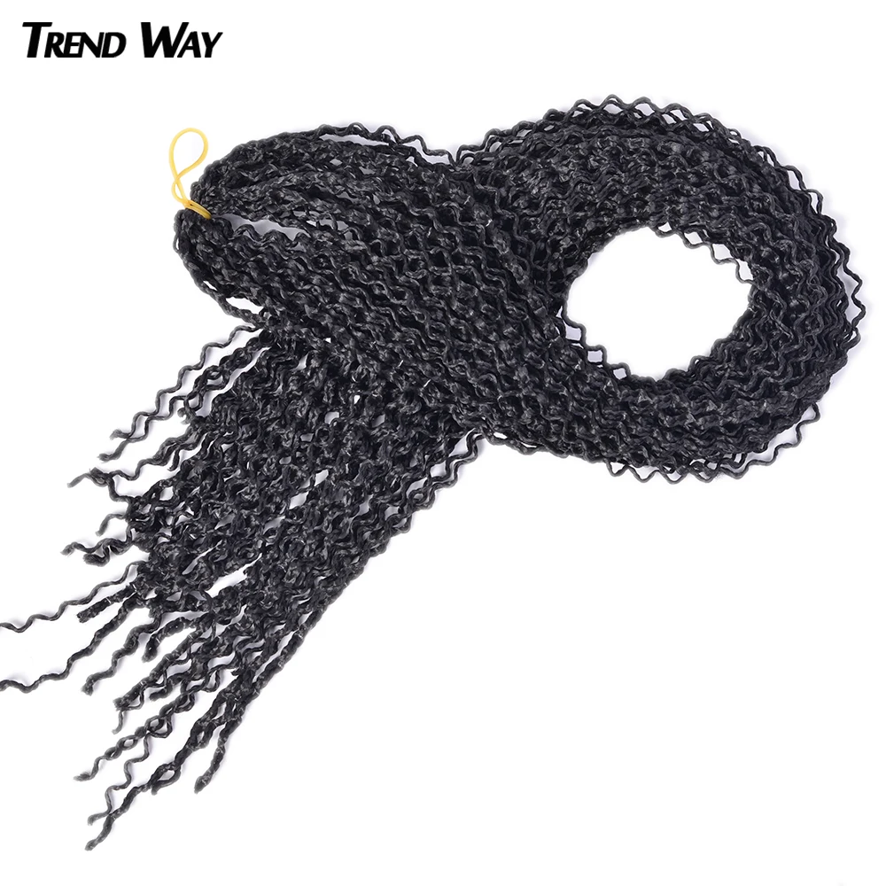 

Trend Way For Women 25inch Long Curly Box Braids Zizi Crochet Hair Bundles Synthetic Hair Extensions Braiding Hair Blonde Balck