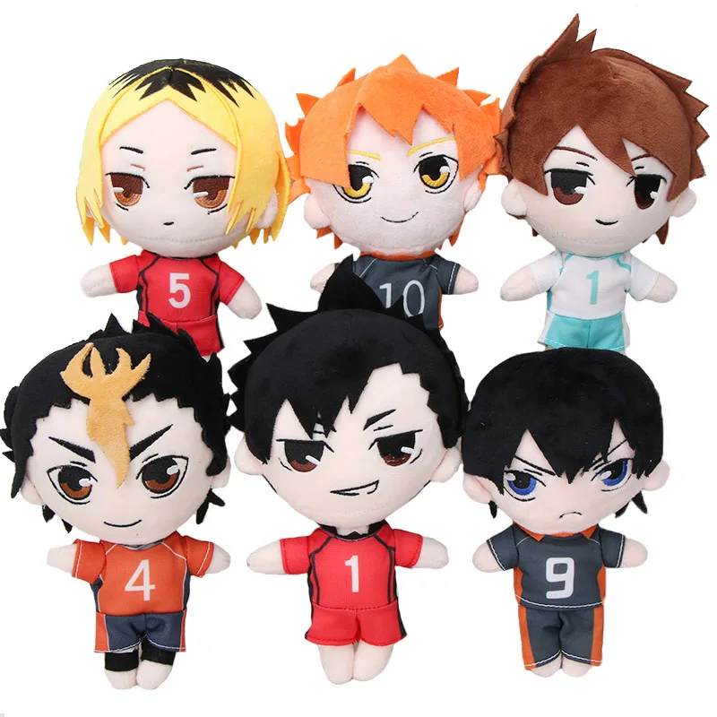 20cm Haikyuu Plush Toy Amine Volleyball Hinata syouyou Tsukishima kei Oikawa Tooru Cute Stuffed Doll Toys For Kid Birthday Gifts