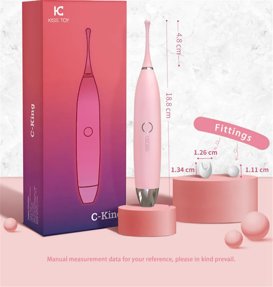 C-King Nipple Tip Vibrator for Women G Spot Clitoral Stimulation Massage Vibrator Female Teasing Masturbator Sex Toys for Women