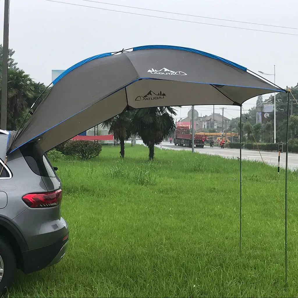 Waterproof SUV Trunk Tent Car Tail Self-driving Picnic Barbecue Rainproof Awning Shelter Tourist Tent Vehicle Rear Canopy Beach