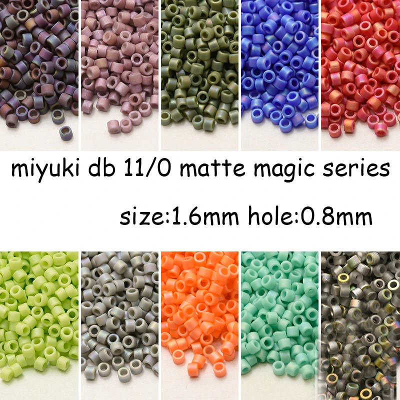 Japan Miyuki Imported Seed Beads Delica Beads Matte Magic Series  DB11/0 5G Beads for Jewelry Making