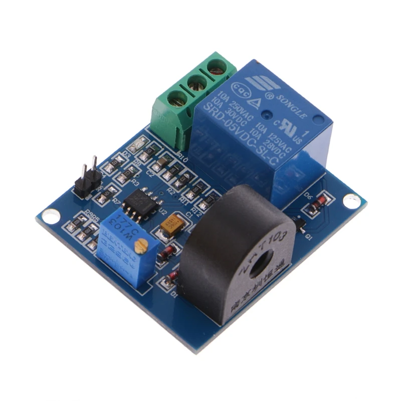 2024 New 5A Overcurrent Protection Relay Module AC Current Detection Board 12V/5V Relay