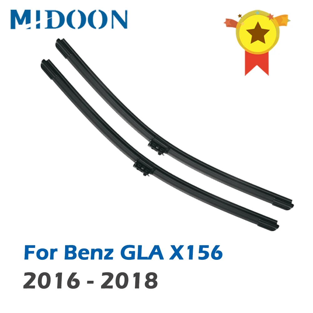 MIDOON  Front Wiper Blades For Mercedes Benz GLA X156  Car Windscreen GLA180 GLA200 GLA220 GLA250 GLA45 200 220 250 200d 220d