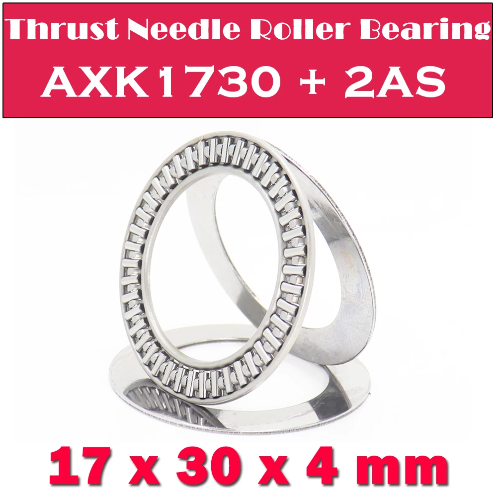 

AXK1730 + 2AS Thrust Needle Roller Bearing With Two AS1730 Washers 17*30*4 mm ( 10 PCS ) AXK1103 889103 NTB1730 Bearings