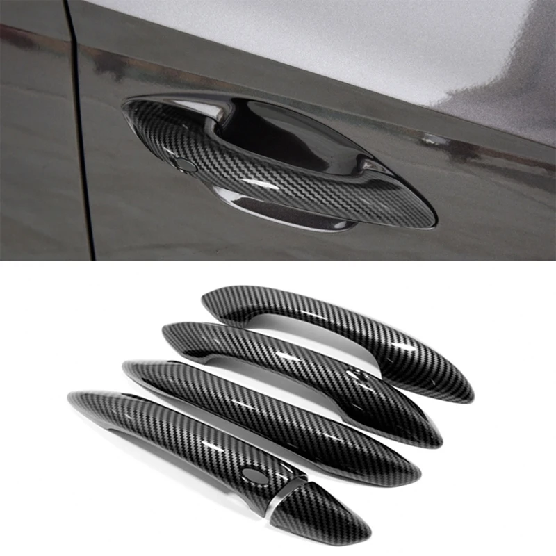 Car Exterior Door Handle Cover Styling Accessories Outer Bowl Trim Sticker for Hyundai Tucson 5 N Line NX4 2021 2022 A