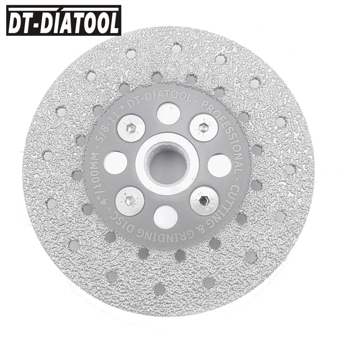 DT-DIATOOL 2個100ミリメートル/4 "ダブルサイドコーティングされたダイヤモンド切削砥石真空ろう技術石のための