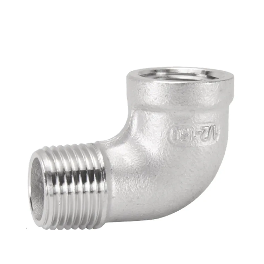 304 Stainless Steel 90 Degree Elbow Dn6 DN8 DN10 DN15 DN20 DN25 DN32 1/2