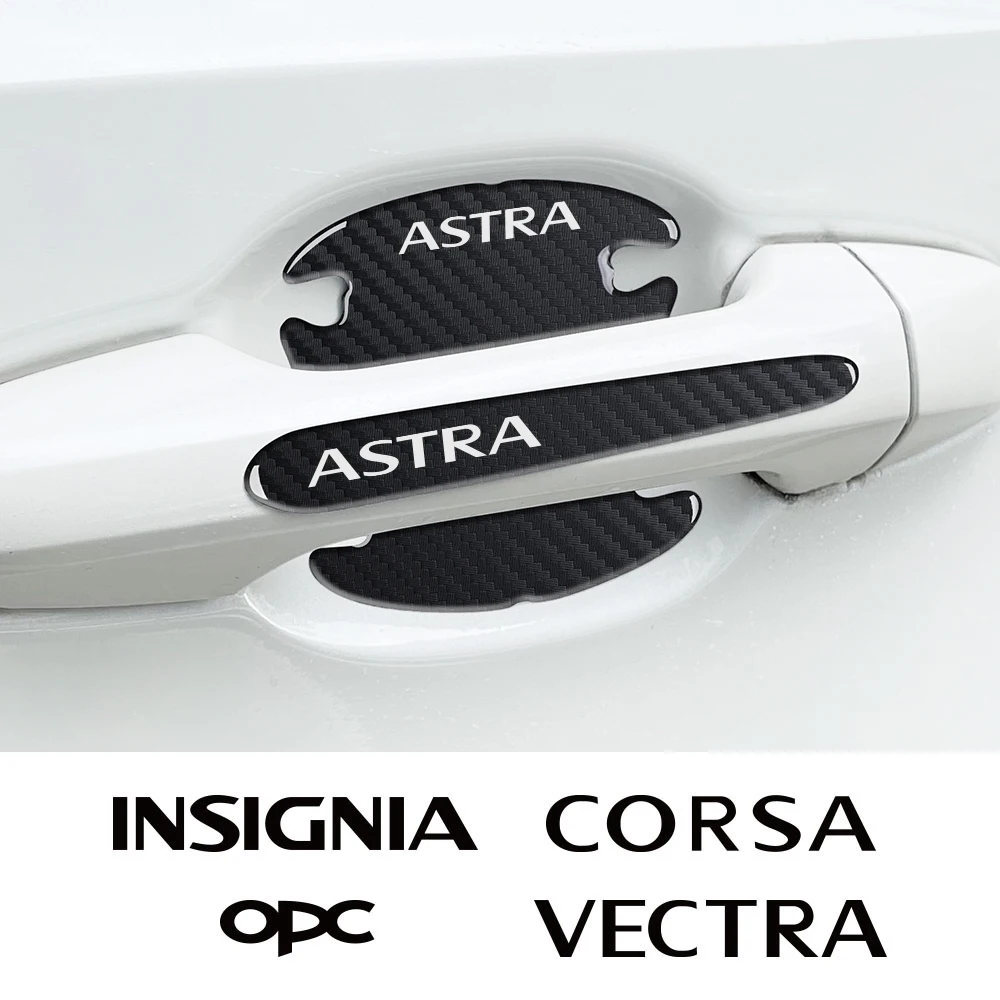 Car Handle Cover Stickers For Opel Astra H J Insignia Corsa C D Vectra B Zafira Trailer Crossland Vivaro Combo Tigra Accessories