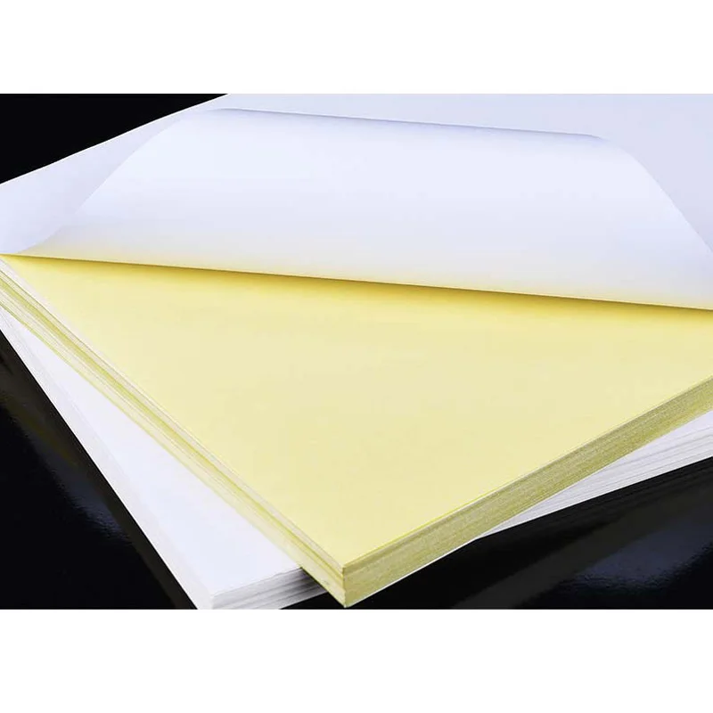 New 50 Sheets A4 White Self Adhesive Sticker Label Matte Surface Paper Sheet for Laser Inkjet Printer Copier Craft Paper