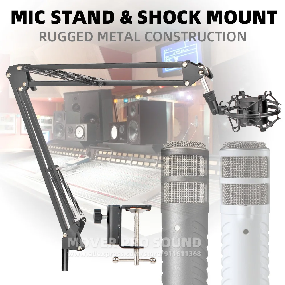 

For Rode Podcaster Procaster Tabletop Suspension Recording Microphone Stand Desk Mic Boom Arm Table Hang Shock Mount Holder