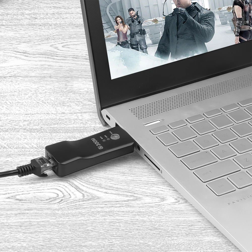 Novo cabo universal de rede de tv sem fio, 300mbps, adaptador wps, repetidor de wi-fi, cabo de rede