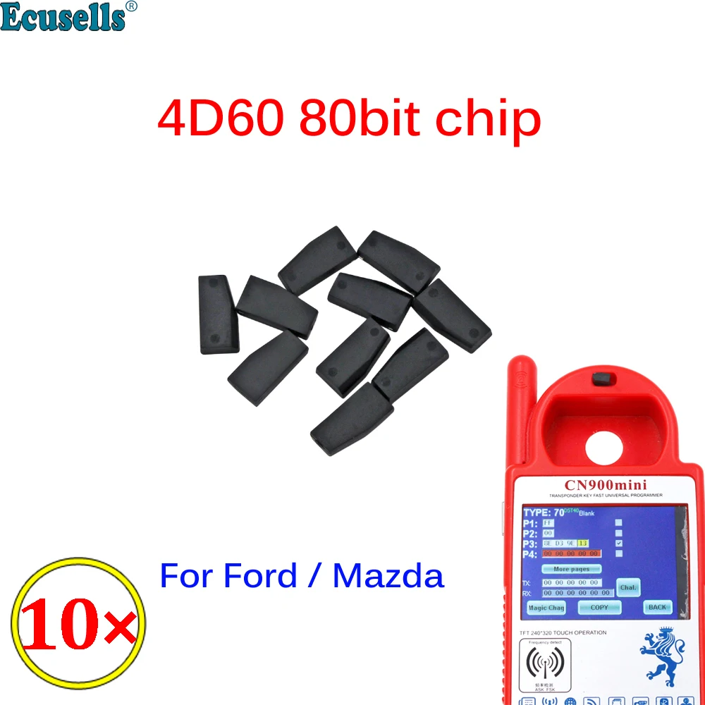 

10PCS/LOT 4D60 Carbon Auto Car Key Transponder Chip ID60 80Bit use to generate 61/62/65/66/67/68/69/6A/6B/72G/82(aftermarket)