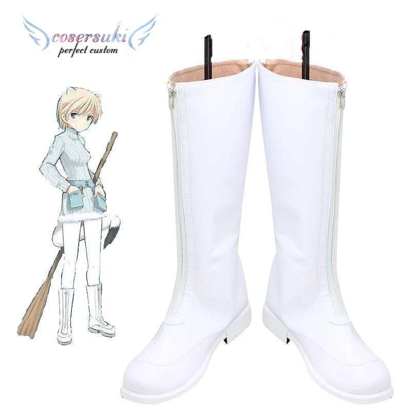 Strike Witches Nikka Edvardine Katajainen Cosplay Shoes Boots Professional Handmade ! Perfect Custom for You !