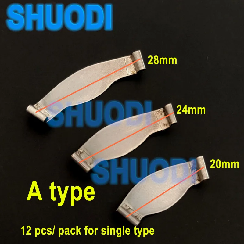 12 قطعة/الحزمة سرج الأسنان المصفوفات المعدنية المصفوفات المصفوفات المصفوفات المصفوفات المصفوفات الأسنان