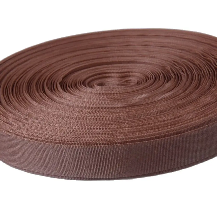 

Nylon Grosgrain Ribbon Binding 7/8" Beige 100 Yards/Lot