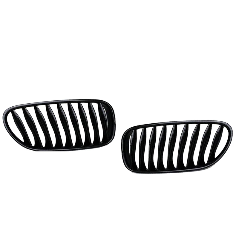 E85 Grille, Front Replacement Kidney Grill for BMW Z Series Z4/E85 2003-2008(Gloss Black) view 2