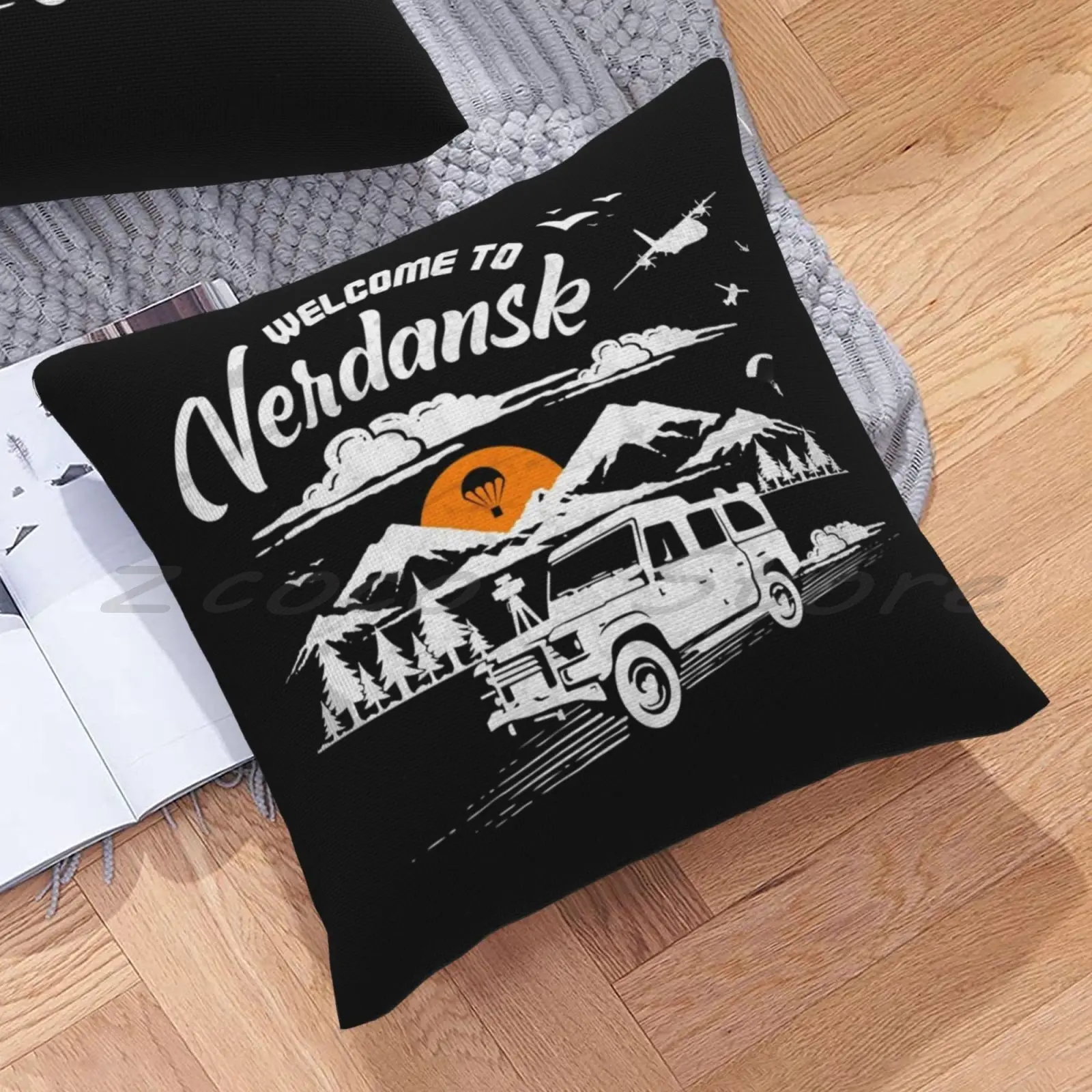 Welcome To Verdansk Print Customize Pattern Flax Plush Velvet Fabric Pillow Case Gamer Gaming Esports Warzone Ps4 Pc Unique