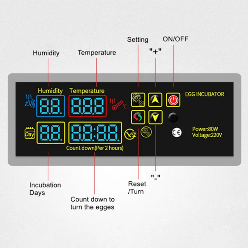 DIY Egg Incubator Controller For Hatching Chicken Duck Goose Spare Parts Temperature Accessories Set