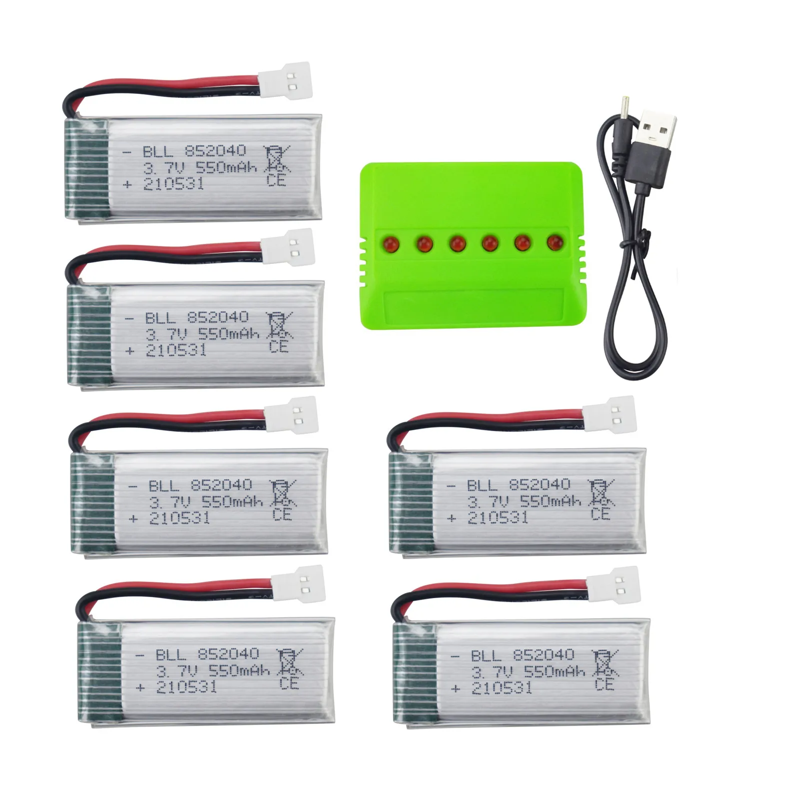 3.7V 550mAh Li-Po Battery+Charger For JXD523 523W H43HW X5C X5SW H107C H107D H107L TR-C385 TR-P51 TR-F22 HS170C F180W RC UAV