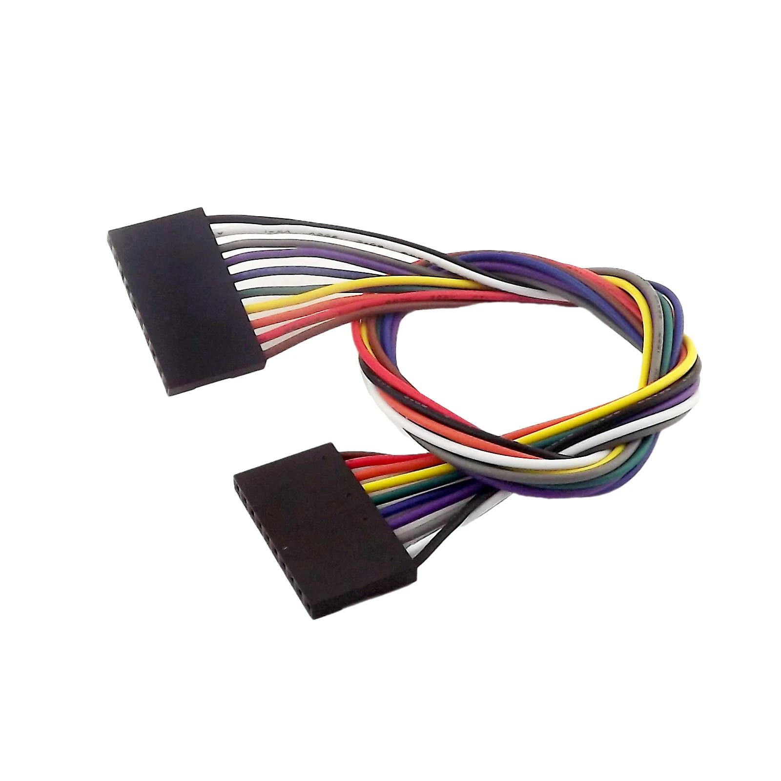 10 قطعة 30 سنتيمتر 10Pin -10Pin موصل الإناث إلى الإناث دوبونت سلك تمديد موصل كابل خط 2.54 مللي متر