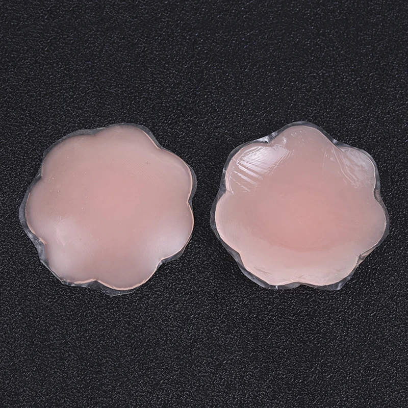 1/2/3 Pair Reusable Breast Petals Lift Nipple Invisible Adhesive Silicone Cover Bra Pad Invisible Breast Petals for Party Dress