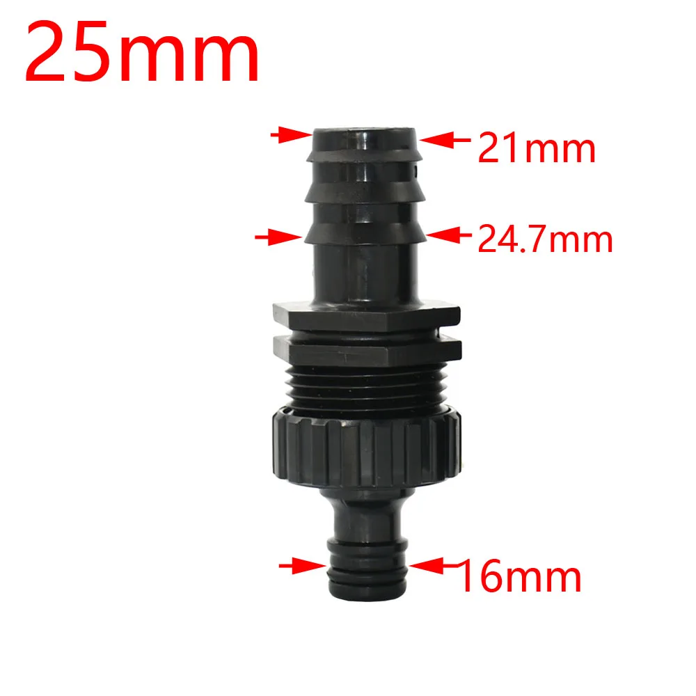 Quick Connector Nipple EURO 3/4\'\' Threaded Barb Adapter for 4/8/16/20/25/32mm PE Hose Pipe Garden Drip Irrigation Watering