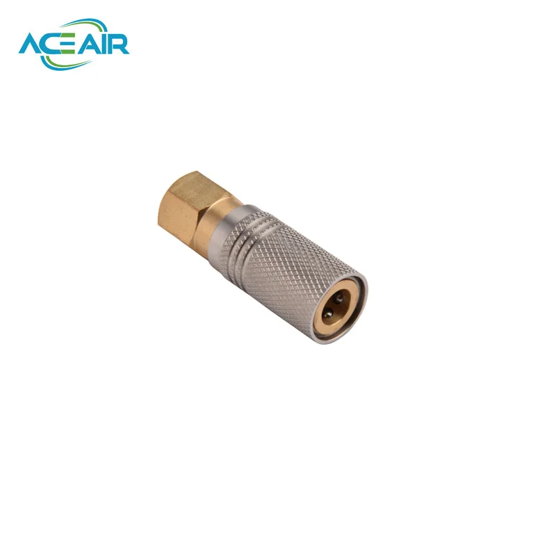 Pcp verlängerte Schnell kupplung m10 1/8npt 1/8bspp Gasflasche Nachfüll gasfüll anschluss Adapter pneumatische Entriegelung anschlüsse