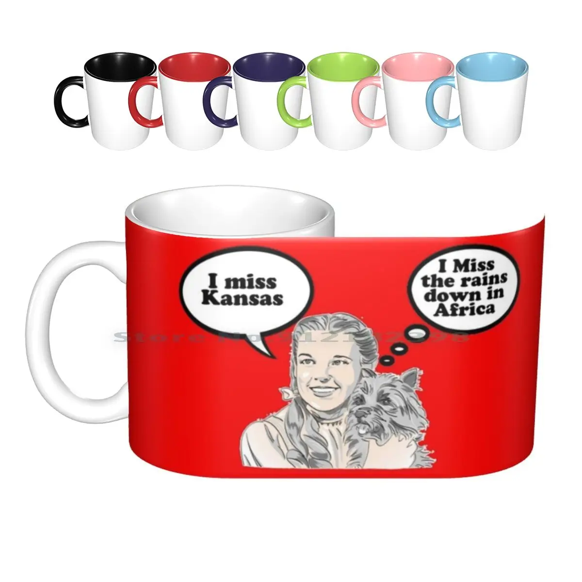 Africa , Wizard , Dorothy , Judy , Funny Dog , Lyric , Design Ceramic Mugs Coffee Cups Milk Tea Mug Wizard Dorothy Toto Africa