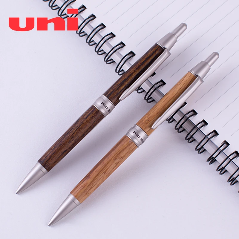 1pcs  One Piece Japan Uni Pure Malt Mechanical Pencil 0.5mm Oak Wood Natural or Dark Brown colors M5-1025