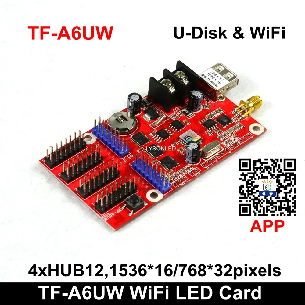 

LongGreat TF-A6UW WIFI USB-Disk Wireless LED Display Controller P4.75 P10 Signboard Panel Card