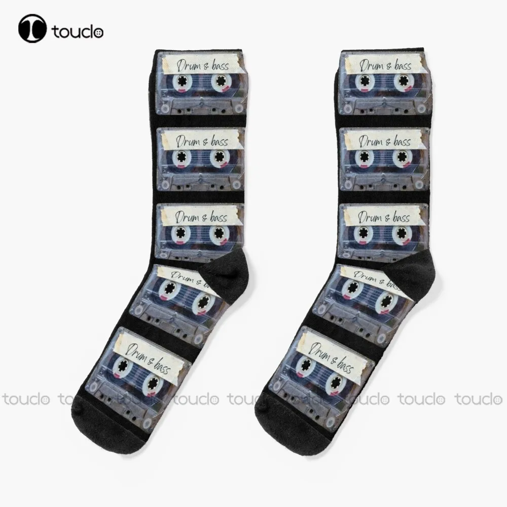 Best Of Drum And Bass Music Songs Style Cassette Old School Socks Men'S Athletic Socks Christmas Gift Custom 360° Digital Print