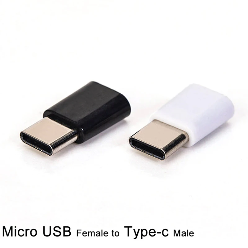 1PC Micro USBหญิงประเภท-C USB-Cแปลงอะแดปเตอร์ชายชาร์จอะแดปเตอร์โทรศัพท์มือถือ