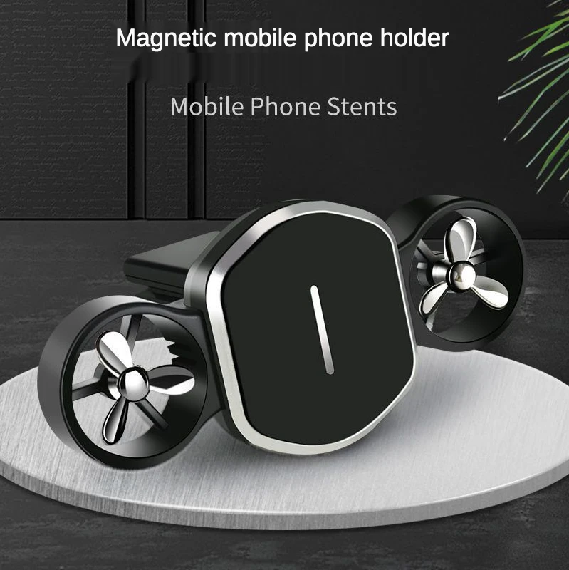 

Creative multi-functional car gift car stand Magnetic rotation air outlet navigation car phone stand