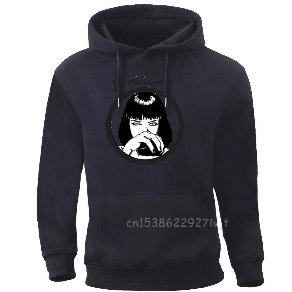 Pulp Fiction Terror Goddamn Sweatshirts Harajuku Streetwear Crewneck Hoodies Women Men Brand Tops New Round Collar Pullovers